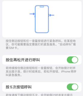 阳春苹果14维修站分享iPhone14如何使用SOS紧急联络 